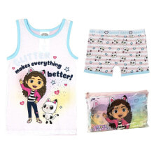 Купить детское белье и домашняя одежда для девочек Gabby's Dollhouse: Розовая детская пижама Gabby's Dollhouse для девочек