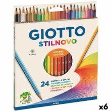 Купить детские товары для рисования GIOTTO: Цветные карандаши Giotto Stilnovo Разноцветный (6 штук) GIOTTO