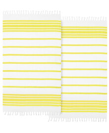 Linum Home textiles Herringbone Pestemal Pack of 2 100% Turkish Cotton Beach Towel