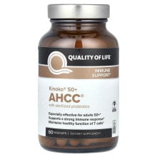 Kinoko 50+ AHCC with Sterilized Probiotics, 60 Vegicaps