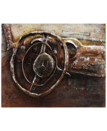 Empire Art Direct benz Mixed Media Iron Hand Painted Dimensional Wall Art, 32