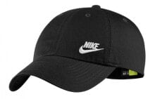 Nike 时尚Logo刺绣 休闲舒适 鸭舌帽 男女同款情侣款 黑色 / Шапка Nike Logo AO8662-010