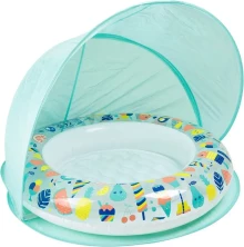 EUREKAKIDS Inflatable baby pool with parasol-hello summer