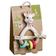 SOPHIE LA GIRAFE Rattle So´Pure Natural´Rings 100% Bioplastic