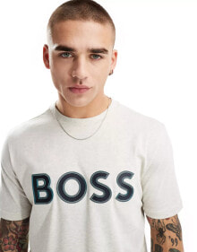 Купить мужские футболки и майки BOSS Green: BOSS Green tee 1 in grey