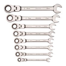 IRIMO 8-19 mm Combination Spanner Set With Flexible Ratchet