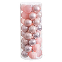 Ёлочные шарики Розовый Пластик 6 x 6 x 6 cm (40 штук)