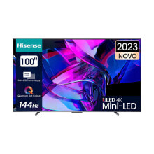 Смарт-ТВ Hisense 100U7KQ 4K Ultra HD LED AMD FreeSync купить онлайн