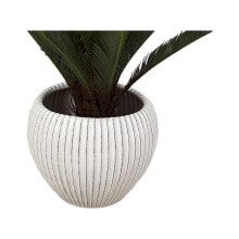 Planter Romimex Beige Ceramic Stripes 40 x 34 x 40 cm