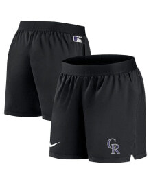 Nike women's Black Colorado Rockies Authentic Collection Team Performance Shorts