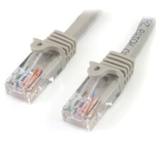 Кабели и разъемы для аудио- и видеотехники StarTech.com 45PAT1MGR сетевой кабель 1 m Cat5e U/UTP (UTP) Серый