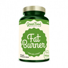 Жиросжигатели GreenFood Nutrition GF Fat Burner Жиросжигающий комплекс с L-карнитином, синефриом, кофеином и салицином 90 капсул