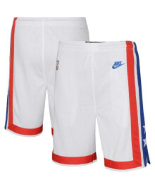 Nike big Boys White Brooklyn Nets Hardwood Classics Swingman Shorts