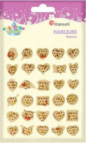 Наклейки для детского творчества Titanum Paper stickers 3D hearts dots mix 30pcs