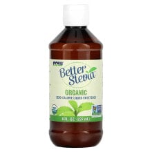 NOW Foods, Better Stevia, органический жидкий бескалорийный подсластитель, 237 мл (8 жидких унций) купить в аутлете