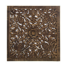 Decorative altarpiece Alexandra House Living Brown Wood 5 x 58 x 58 cm