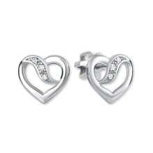 Ювелирные серьги Romantic white gold earrings Hearts 745 239 001 00909 0700000