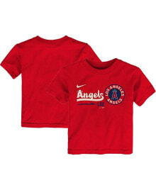 Nike toddler Boys and Girls Red Los Angeles Angels City Connect Graphic T-shirt