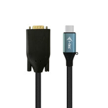 Компьютерные разъемы и переходники i-tec C31CBLVGA60HZ кабельный разъем/переходник VGA USB-C 3.1 Черный, Синий