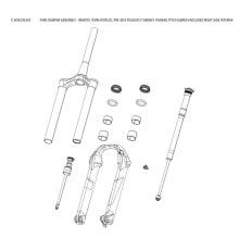 ROCKSHOX Fork Damper Assembly Judys/30 Silver Turnkey Remote Cartridge