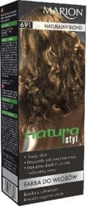 Marion Natural Styl Color Cream No.691 Стойкая питательная краска для волос с протеинами шелка, оттенок натуральный русый