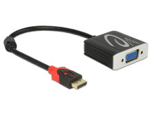 Компьютерные разъемы и переходники Адаптер Черный DeLOCK 62967  0,2 m DisplayPort VGA (D-Sub)