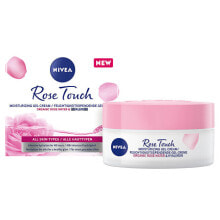Nivea Rose Touch Увлажняющий дневной гель-крем с розовой водой и гиалуроновой кислотой для всех типов кожи 50 мл