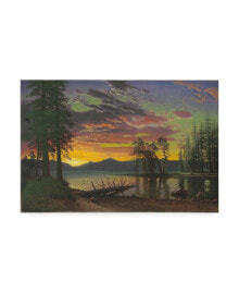 Trademark Global albert Bierstadt Twilight, Lake Tahoe, 1870s Canvas Art - 15.5