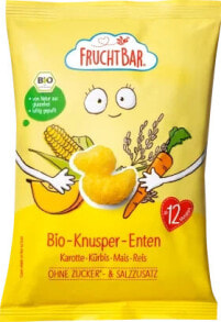 Kindersnack Knusper-Enten Karotte, Kürbis, Mais & Reis ab 12 Monaten, 30 g