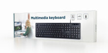 Клавиатуры gembird Multimedia-Tastatur US-Layout schwarz