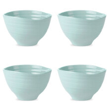 Portmeirion sophie Conran Celadon Small Footed Bowl Set of 4