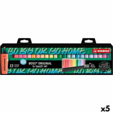 Fluorescent Marker Set Stabilo Boss Snooze Multicolour (5 Units)