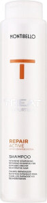 Intensiv pflegendes und revitalisierendes Shampoo für dehydriertes und strapaziertes Haar - Montibello Treat NaturTech Repair Active Shampoo