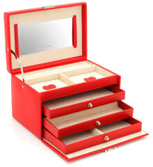 Jewelry box red / beige Jolie 23256-40