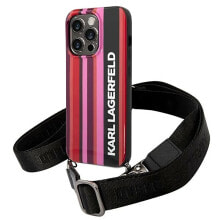 KARL LAGERFELD Klhcp14XStstp iPhone 14 Pro Max 6.7 ColStripes Strap phone case