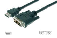 Компьютерные разъемы и переходники Адаптер-переходник  Черный Digitus   ASSMANN Electronic 10.0m HDMI / DVI 10 m AK-330300-100-S