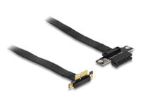 Riser Karte PCI Express x1 Stecker 90 gewinkelt zu Slot mit Kabel - Cable - 0.6 m