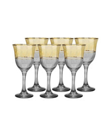 Classic Touch gold Water Glasses, Set of 6