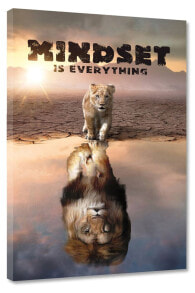 Leinwandbild Lion Mindset