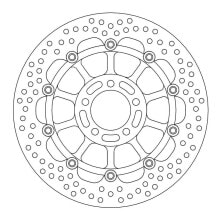 MOTO-MASTER Halo Kawasaki 113119 Front Brake Disc