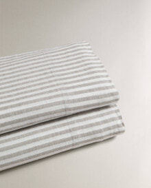 Flat sheet with thin stripes