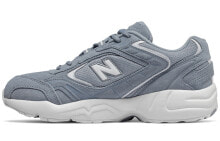 New Balance NB 452 低帮 跑步鞋 男女同款 灰白色 D宽 / Беговые кроссовки New Balance NB 452 D MX452SA