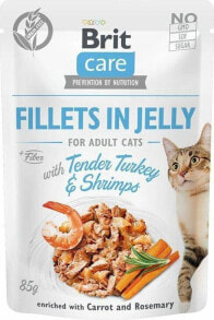 Brit CARE KOT saszetka FJ TENDER TURKEY& SHRIMPS /24 85g