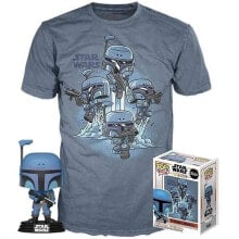 FUNKO POP And Short Sleeve T-Shirt Star Wars Mandalorian