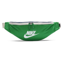 Мужская поясная сумка текстильная зеленая спортивная Nike Heritage Hip Pack