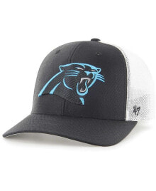 Купить мужские головные уборы ’47 Brand: Men's Black Carolina Panthers Trophy Trucker Stretch Fit Hat