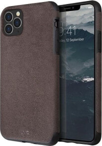 чехол кожаный коричневый iPhone 11 Pro Max Uniq