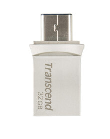 Transcend JetFlash 890 32GB USB флеш накопитель USB Type-A / USB Type-C 3.2 Gen 1 (3.1 Gen 1) Черный, Серебристый TS32GJF890S
