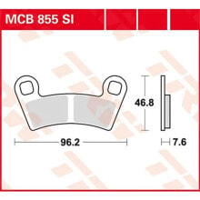 TRW Offroad Polaris Scrambler 850 4X4 22 Sintered Brake Pads