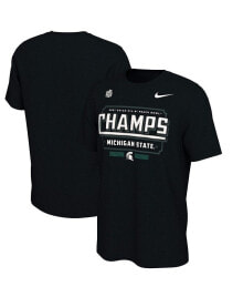 Men's Black Michigan State Spartans 2021 Peach Bowl Champions Locker Room T-shirt